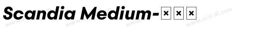 Scandia Medium字体转换